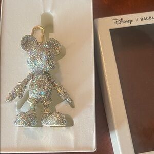 Disney Iridescent Crystal Mouse Keychain ( New)